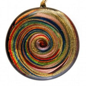 Spirale Grande multicolor feuille d’or...