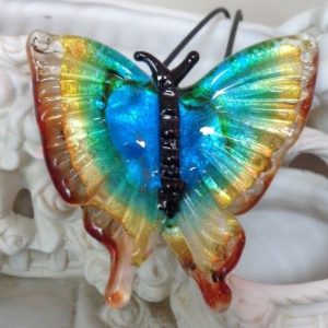Pendentif papillon multicolor