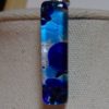 Medaglia bijoux en verre de murano fusing couleur bleu